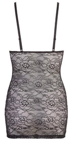 Cottelli LINGERIE Lace Dress · krajkové šaty s obousměrným zipem · vel. XL