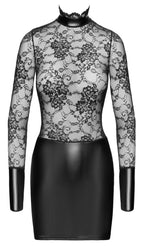 Noir Dress collar · krajkové minišaty · vel. M