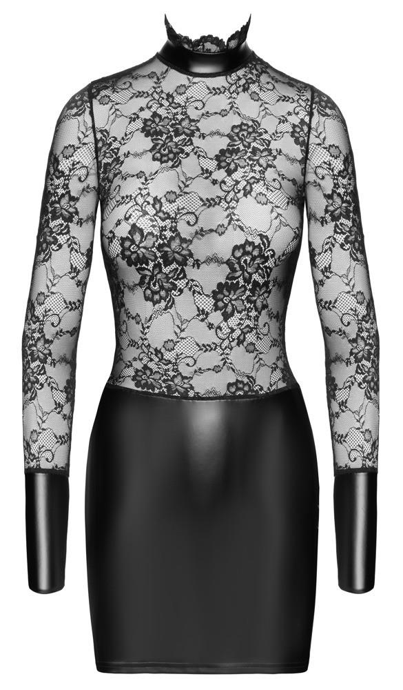 Noir Dress collar · krajkové minišaty · vel. M