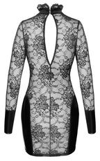 Noir Dress collar · krajkové minišaty · vel. M