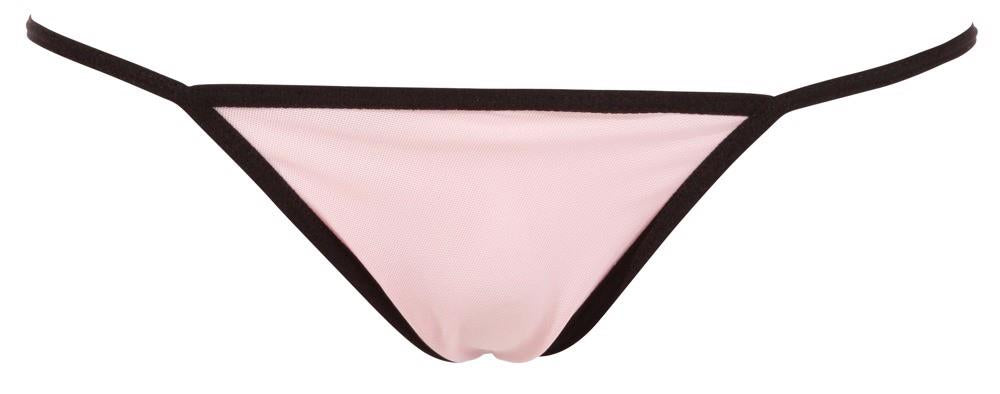 Cottelli Babydoll · krajková košilka s tangem, růžová, vel. 2XL