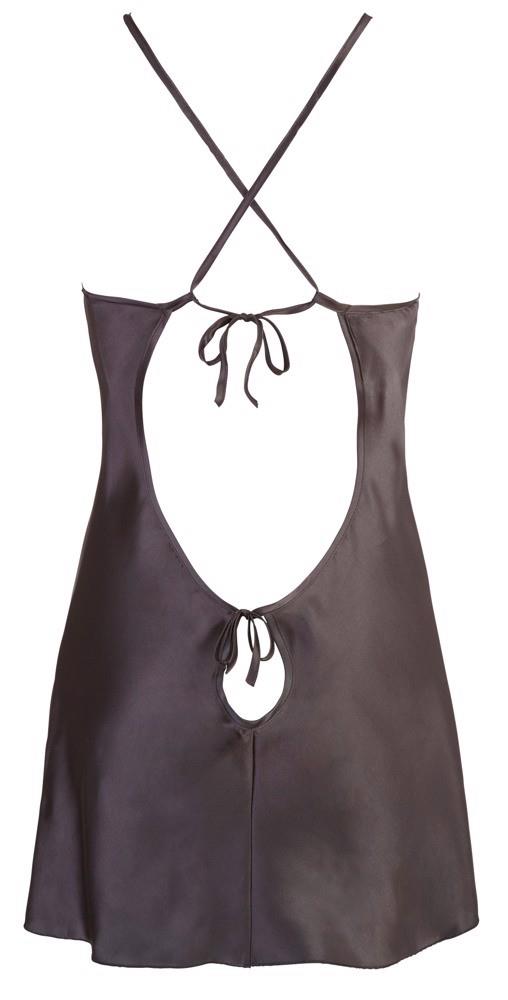 Cottelli Satin Chemise · saténová košilka černá, vel. M