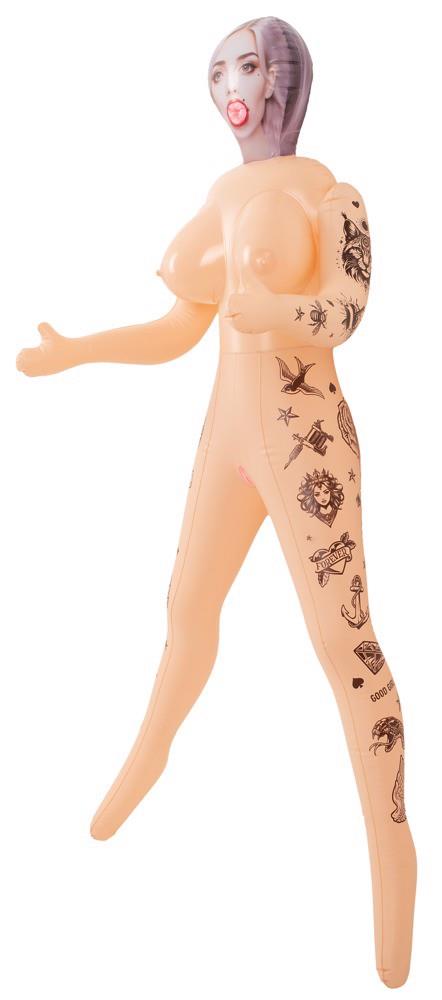 You2Toys NaughtyDollz Tattooed Sex Doll · nafukovací panna 152 cm