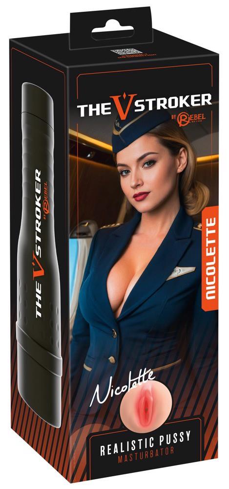 Rebel V-Stroker Nicolette · masturbátor v uzavíratelném pouzdře