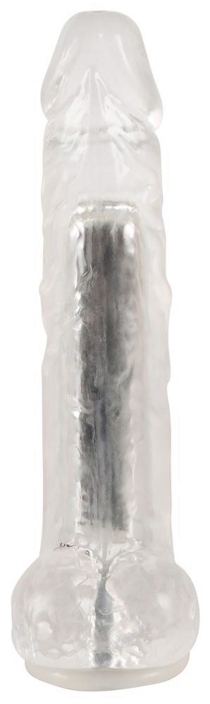 Crystal Clear Vibrator · průhledný realistický vibrátor s přísavkou