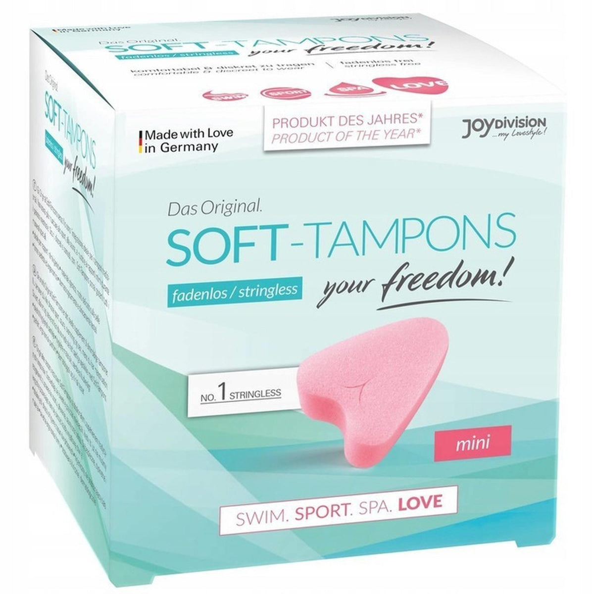 JoyDivision Soft-Tampons Mini · tampony bez šňůrky (3 ks)