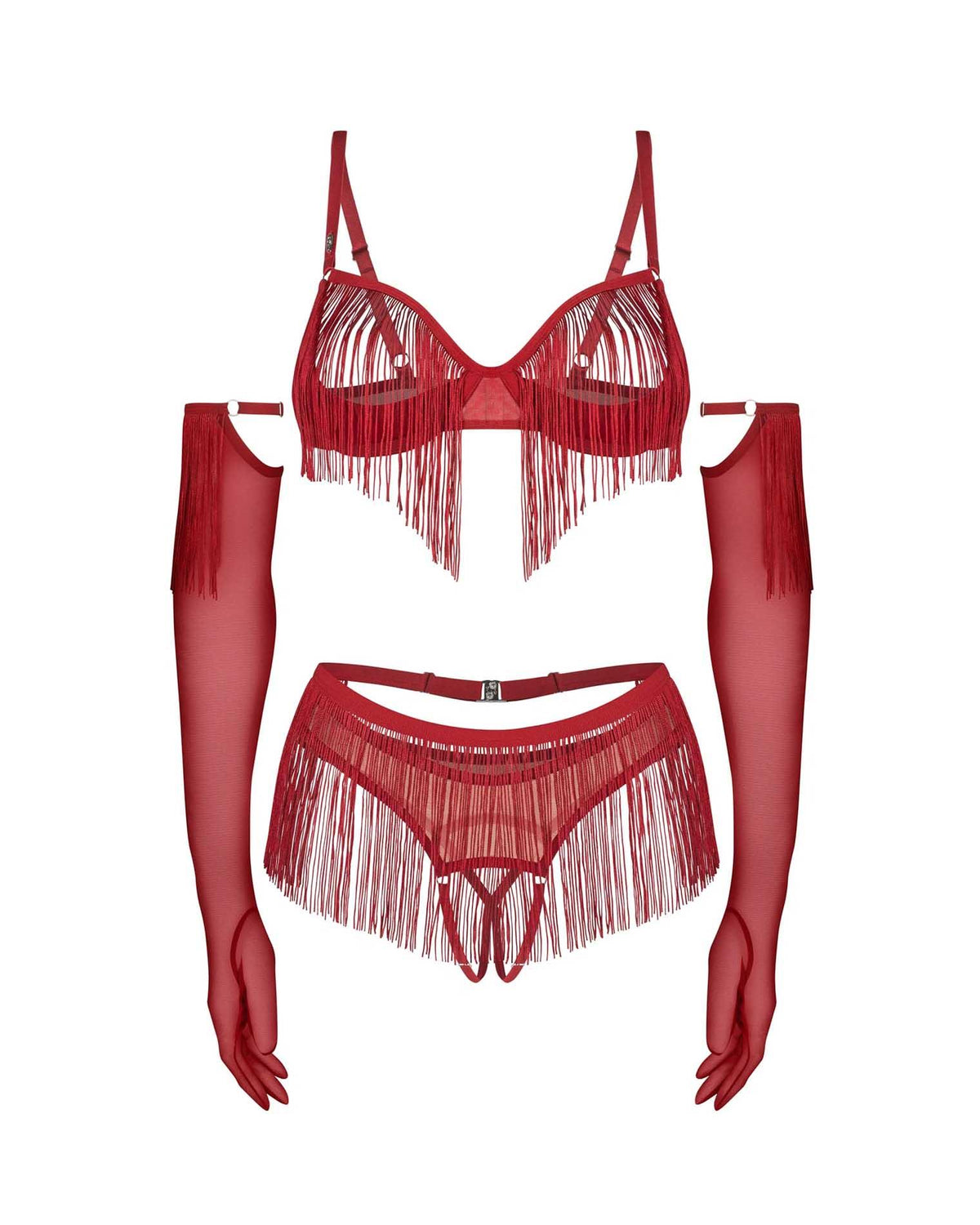 Rossay Red komplet 4-częściowy otwarty  L/XL