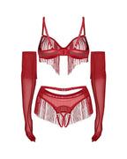Rossay Red komplet 4-częściowy otwarty  L/XL