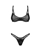 Obsessive Rolleya · dvoudílný set ze síťoviny a imitace latexu · vel. 2XL/3XL