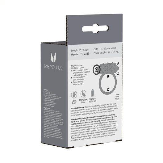Me You Us Classic Smoke Cock Ring · vibrační erekční kroužek