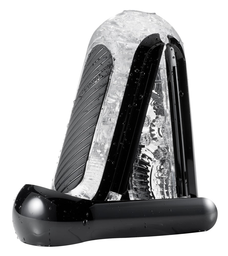 Tenga Flip 0 Zero Gravity · otevírací masturbátor se sáním · černá