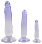 Crystal Anal Training Set · sada 3 průhledných análních dild