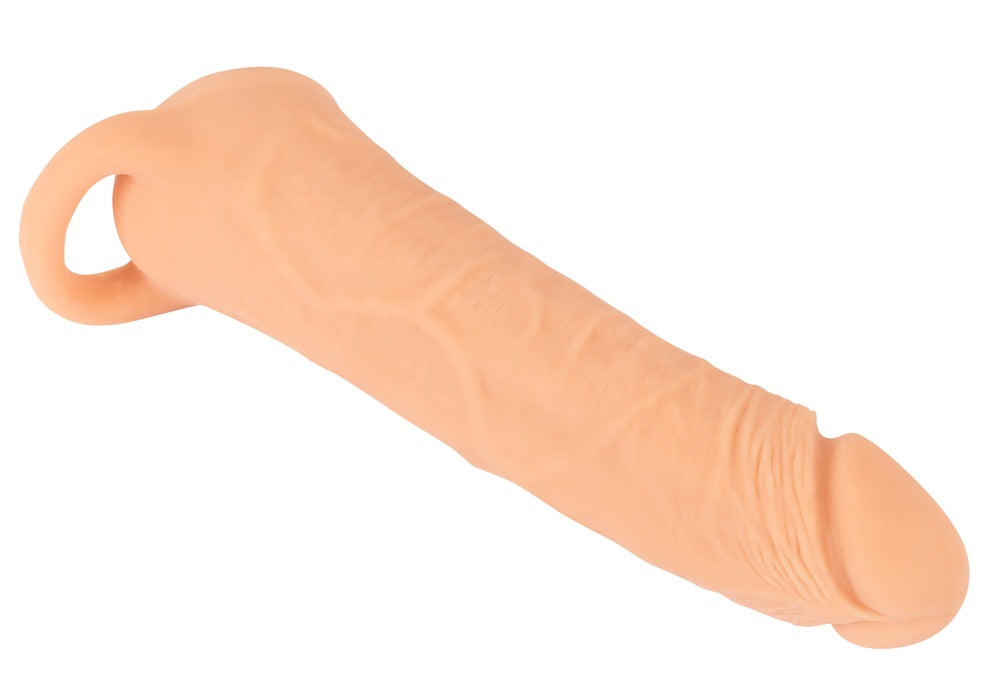 Nature Skin Extender · 2v1 návlek na penis a masturbátor · vel. L