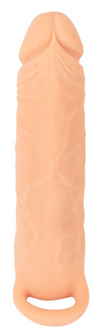 Nature Skin Extender · 2v1 návlek na penis a masturbátor · vel. L