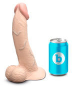 b-Vibe Slipskin 9" Curved · realistické zakřivené dildo s přísavkou