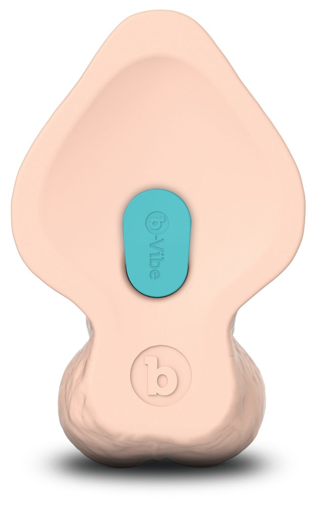 b-Vibe Slipskin 9" Curved · realistické zakřivené dildo s přísavkou