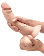 b-Vibe Slipskin 9" Curved · realistické zakřivené dildo s přísavkou