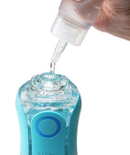 Tenga Flip Orb · rozevírací masturbátor se sacím efektem · modrá