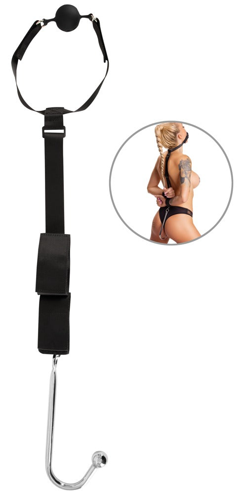 Bad Kitty Bondage Set · pouta, roubík a anální hák