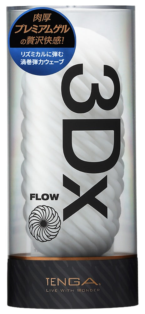 Tenga 3Dx Flow · opakovaně použitelný masturbátor