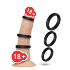 B Series Joy Triple · sada tří erekčních kroužků, černá (3 ks)