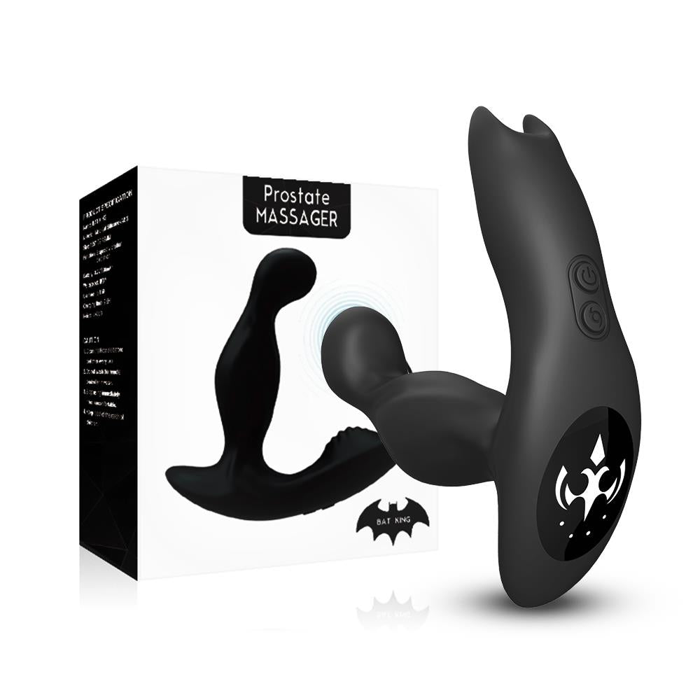 B Series Joy Bat King · masér prostaty s rotací a dálkovým ovládáním, černý