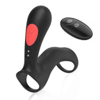 B-Series Joy Stamen Black · dvojitý vibrační kroužek s dálkovým ovládáním