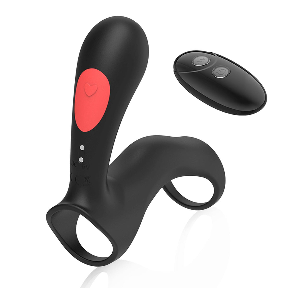B-Series Joy Stamen Black · dvojitý vibrační kroužek s dálkovým ovládáním