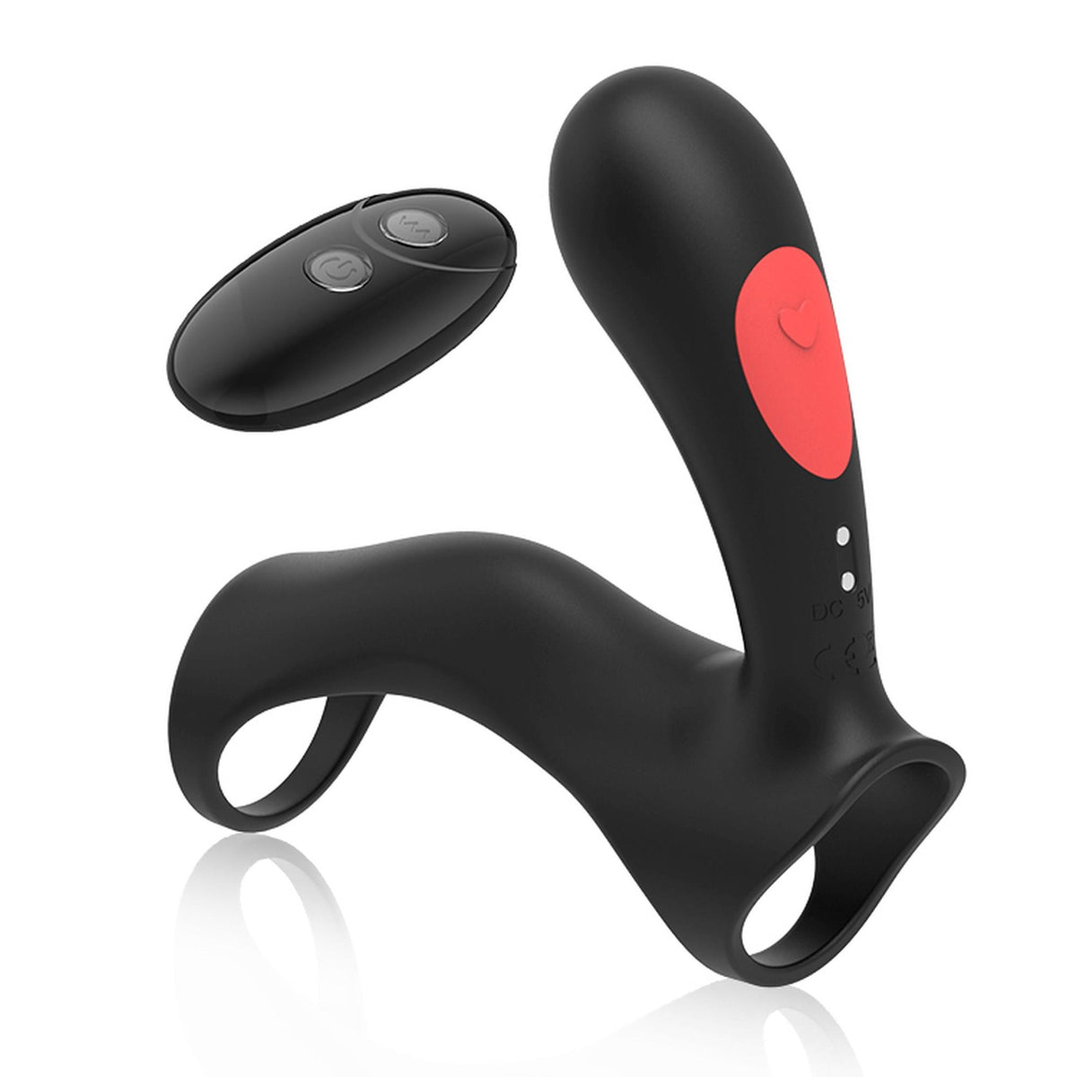 B-Series Joy Stamen Black · dvojitý vibrační kroužek s dálkovým ovládáním