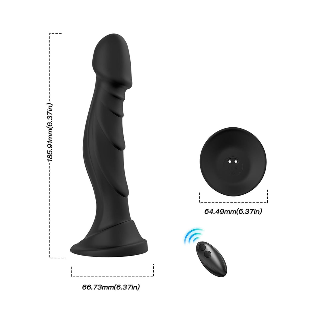 B-Series Joy Optimus Black · vibrační dildo s dálkovým ovládáním
