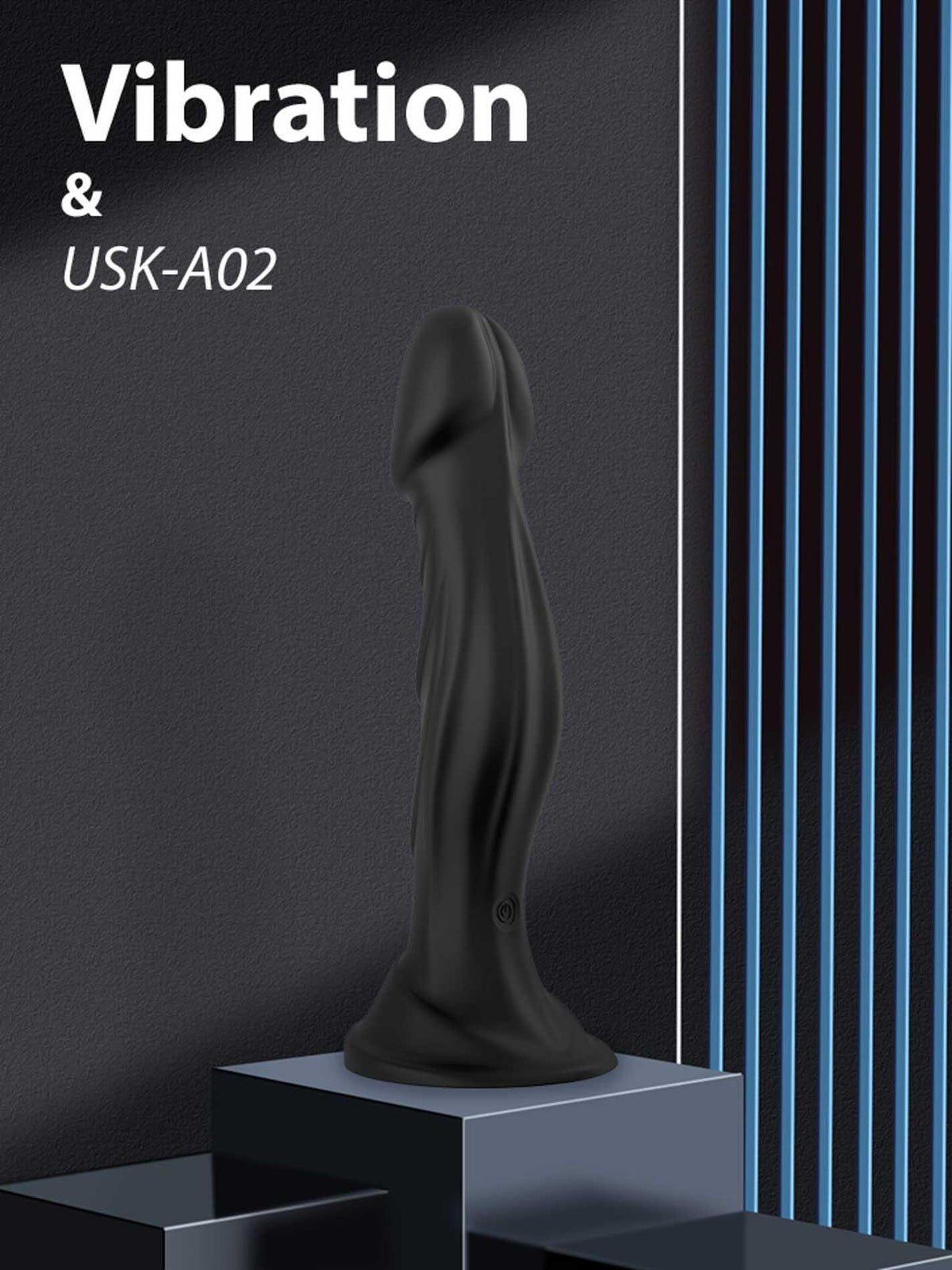 B-Series Joy Optimus Black · vibrační dildo s dálkovým ovládáním