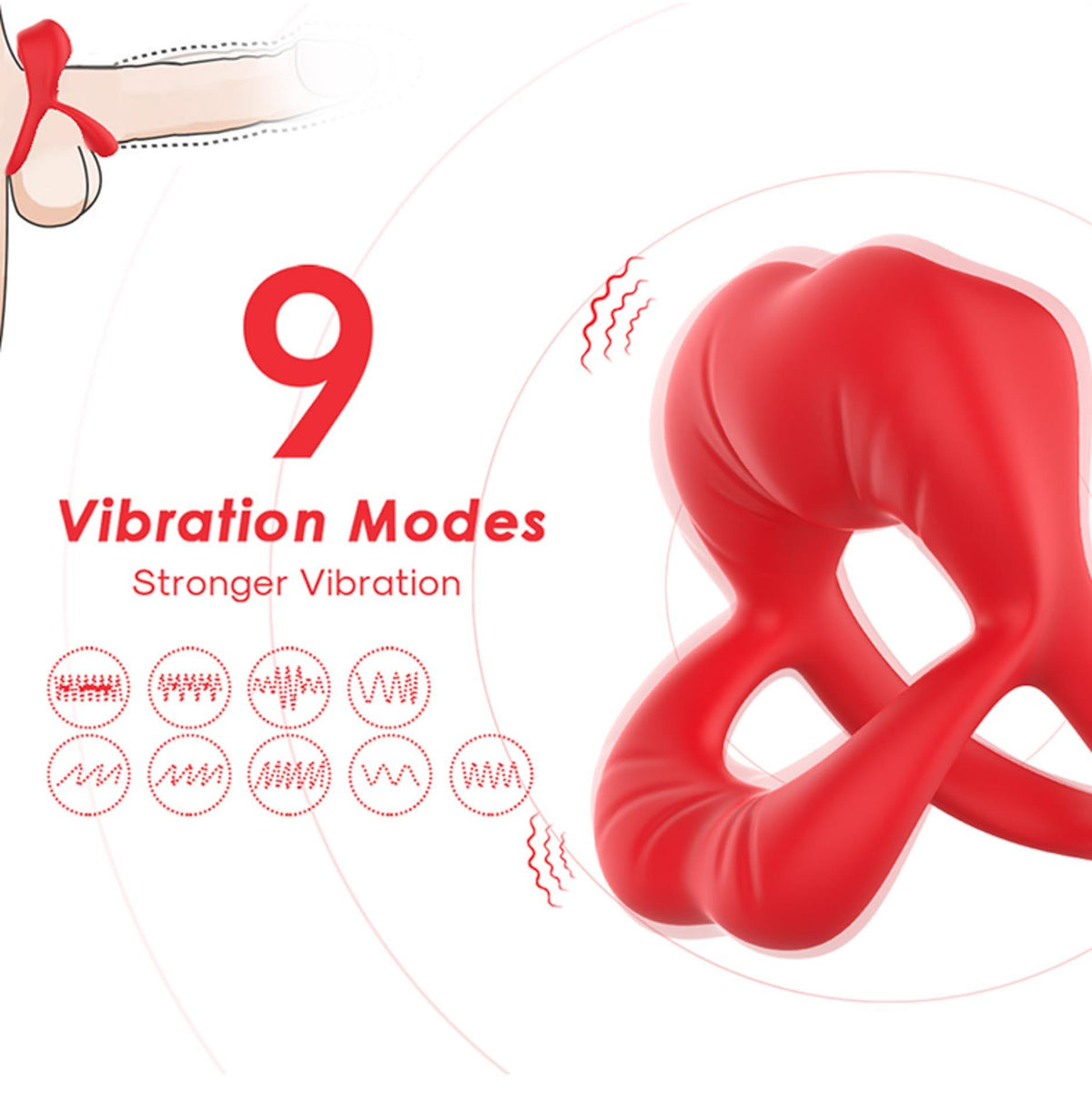 Big Mouth Red 9 vibration function