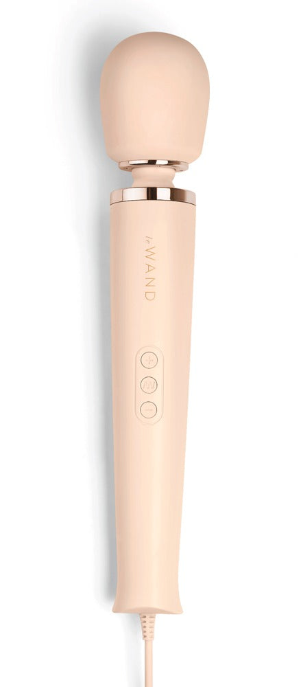 Le Wand Powerful Plug-In Vibrating Massager · masážní hlavice do sítě · krémová