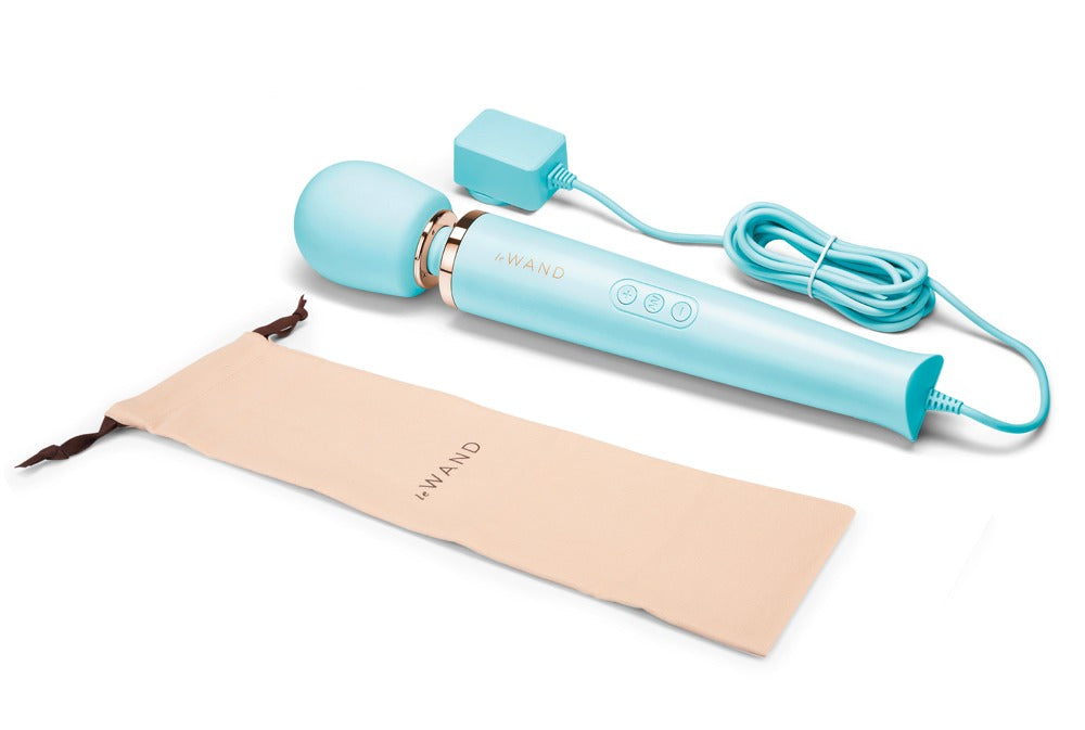 Le Wand Powerful Plug-In Vibrating Massager · masážní hlavice do sítě · modrá