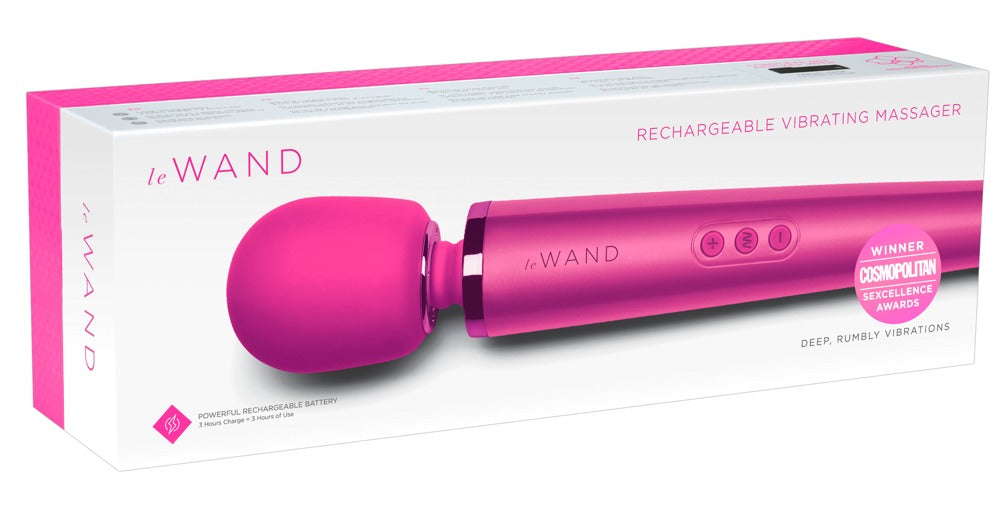 Le Wand Rechargeable Vibrating Massager · masážní hlavice · purpurová