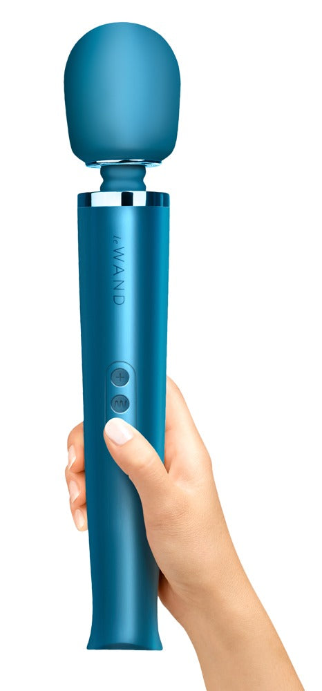 Le Wand Rechargeable Vibrating Massager · masážní hlavice · modrá