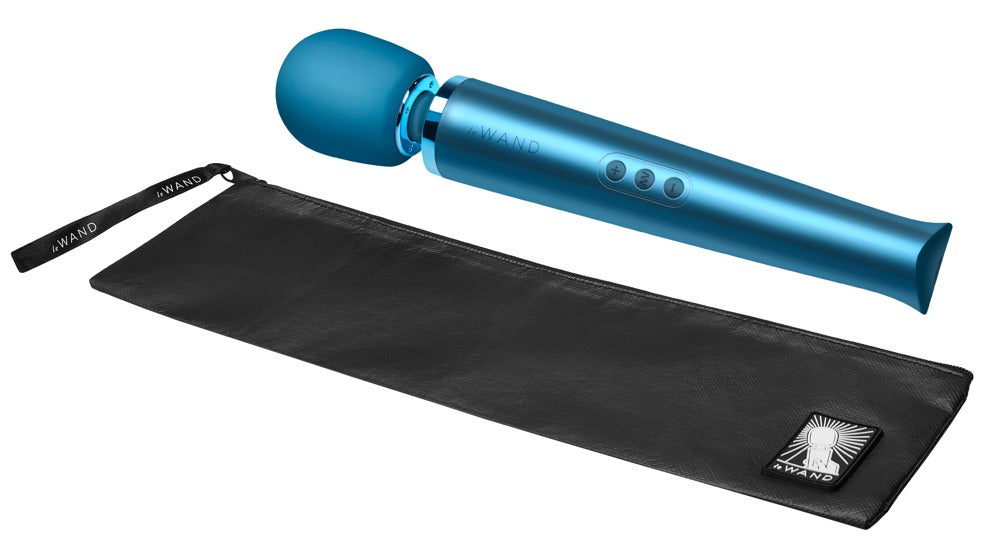 Le Wand Rechargeable Vibrating Massager · masážní hlavice · modrá