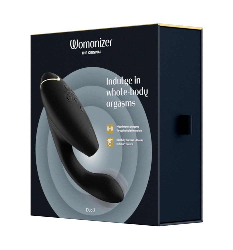 Womanizer Duo 2 · stimulátor klitorisu a bodu G · černá