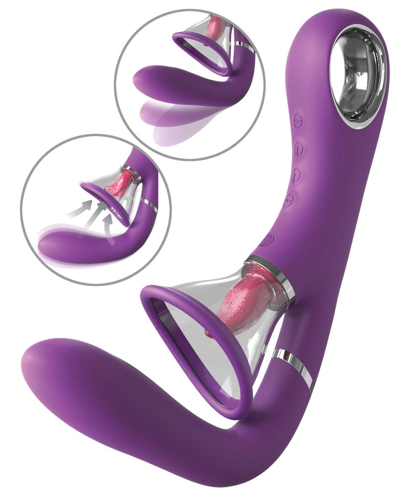 Fantasy For Her Her Ultimate Pleasure Pro · vibrátor se sacím jazýčkem