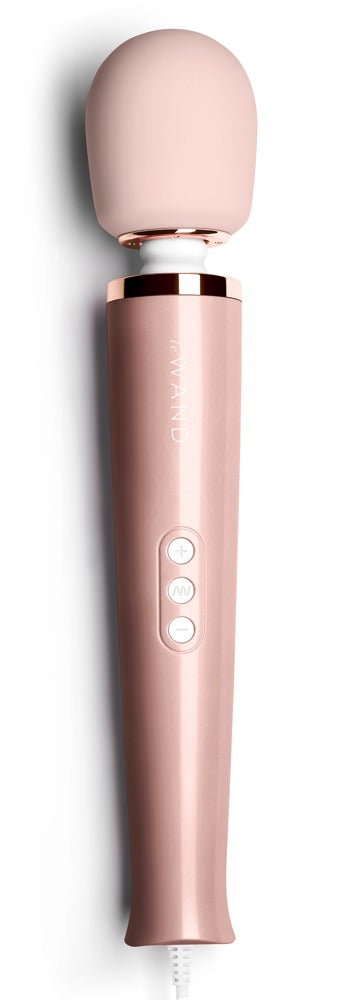 Le Wand Powerful Plug-In Vibrating Massager · masážní hlavice do sítě · růžovozlatá