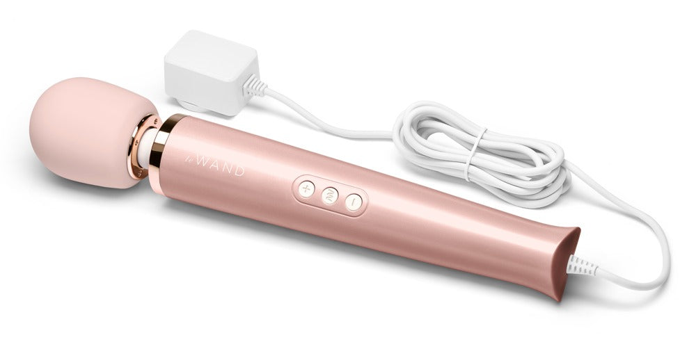 Le Wand Powerful Plug-In Vibrating Massager · masážní hlavice do sítě · růžovozlatá
