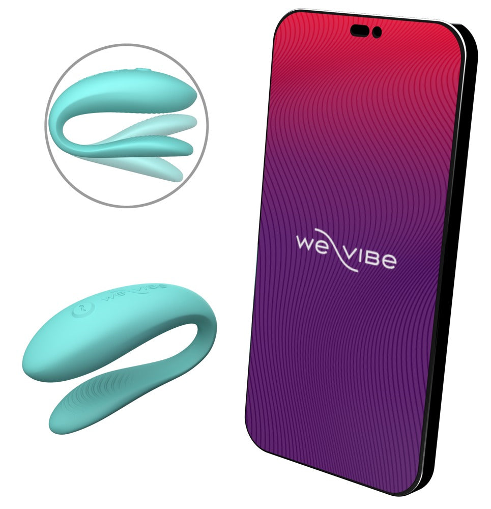 We-Vibe Sync Lite · párový vibrátor ovládaný aplikací · tyrkysová