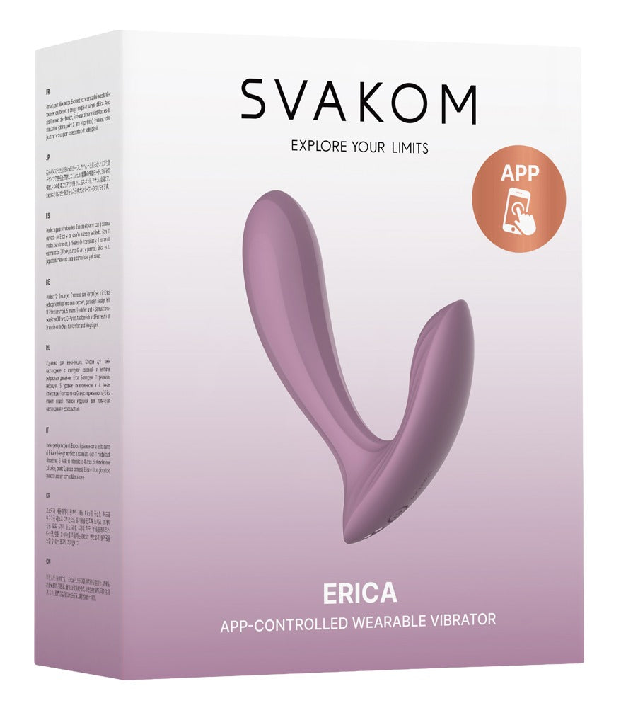 SVAKOM Erica · kalhotkový vibrátor ovládaný aplikací · růžová