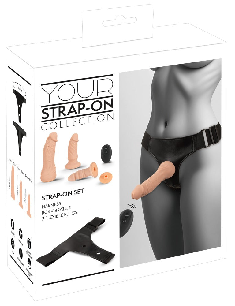 Your Strap-On Collection Nature Vibes · strap-on sada s vibrátorem a dvěma dildy