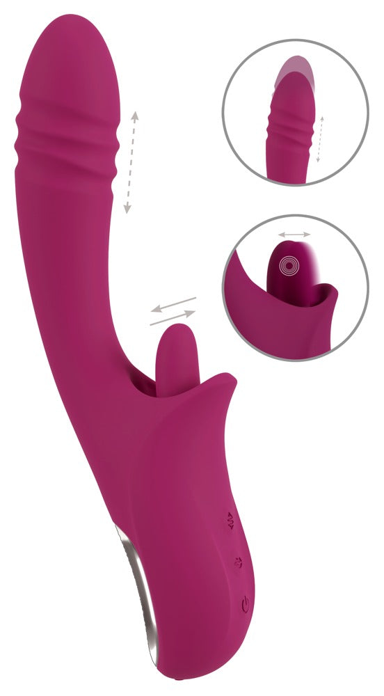 Javida Licking & Thrusting · vibrátor s jazýčkem a přirážením