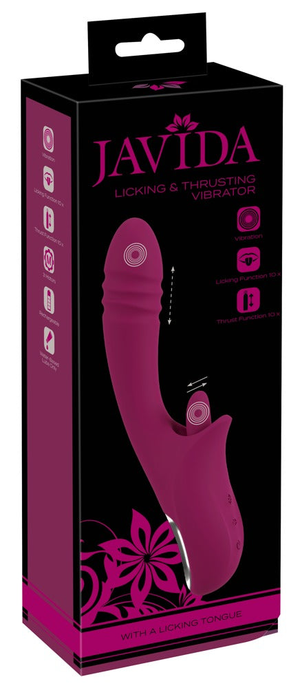 Javida Licking & Thrusting · vibrátor s jazýčkem a přirážením