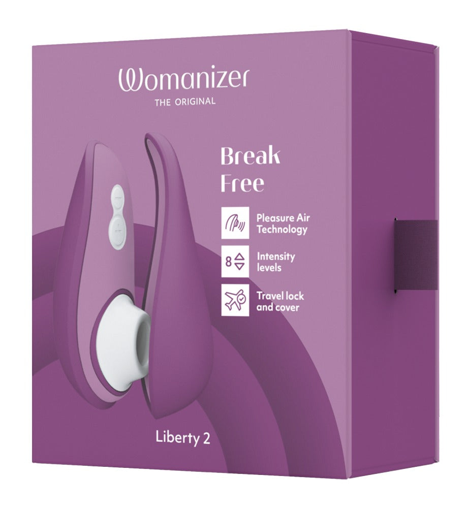 Womanizer Liberty 2 · tlakový stimulátor klitorisu · fialová