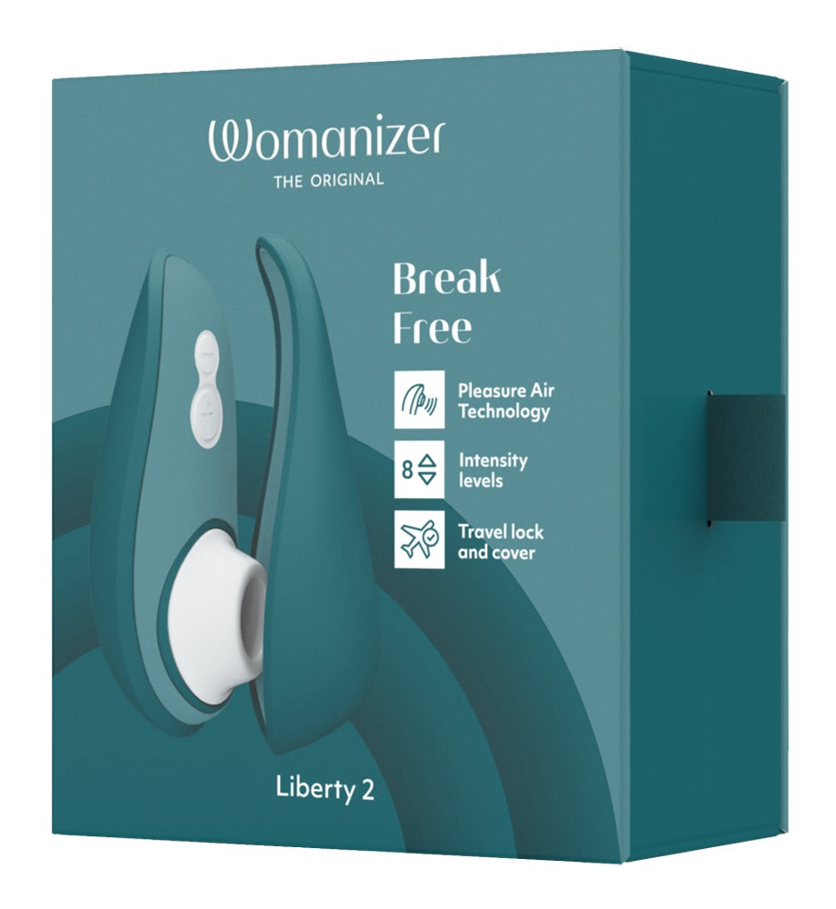 Womanizer Liberty 2 · tlakový stimulátor klitorisu · tmavě petrolejová