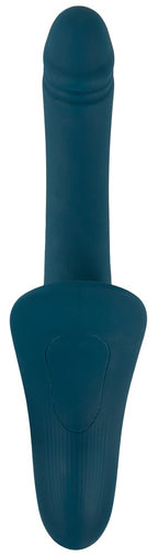 You2Toys Your Strap-On RC Vibrator Blue · postroj s vibrátorem a dálkovým ovladačem
