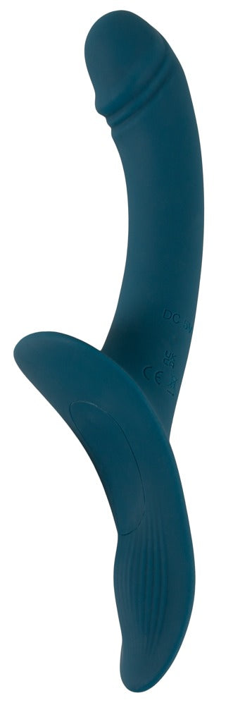 You2Toys Your Strap-On RC Vibrator Blue · postroj s vibrátorem a dálkovým ovladačem